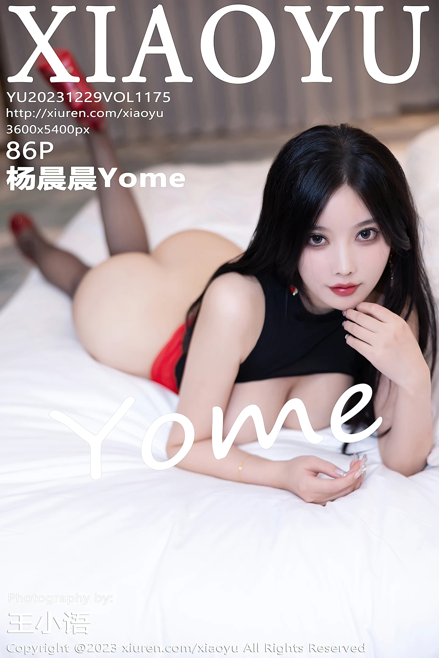 [XiaoYu画语界]Vol.1175_女神杨晨晨Yome黑色薄透衣配性感红色短裙露超薄黑丝魅惑写真86P-秀人网 - XiuRen.Xyz